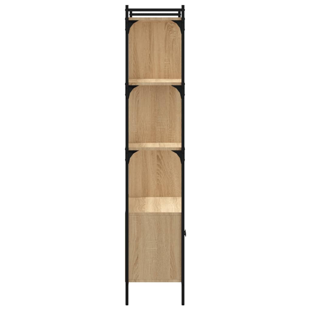 Libreria con Ante Rovere Sonoma 76,5x30x154,5 cm