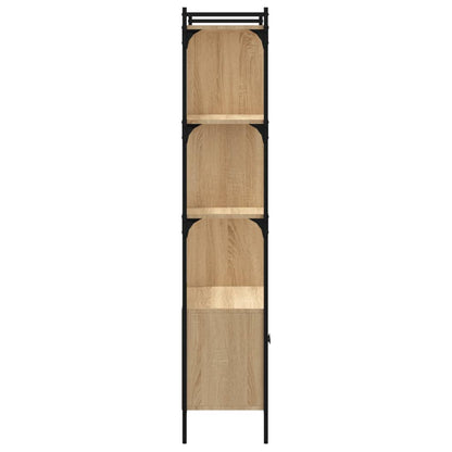 Libreria con Ante Rovere Sonoma 76,5x30x154,5 cm