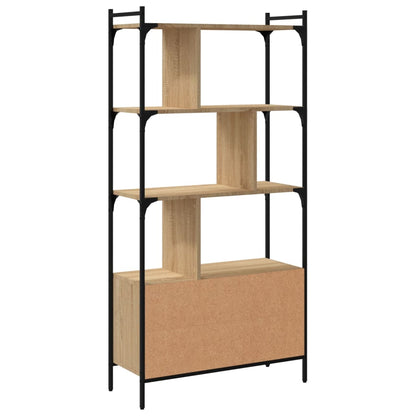 Libreria con Ante Rovere Sonoma 76,5x30x154,5 cm