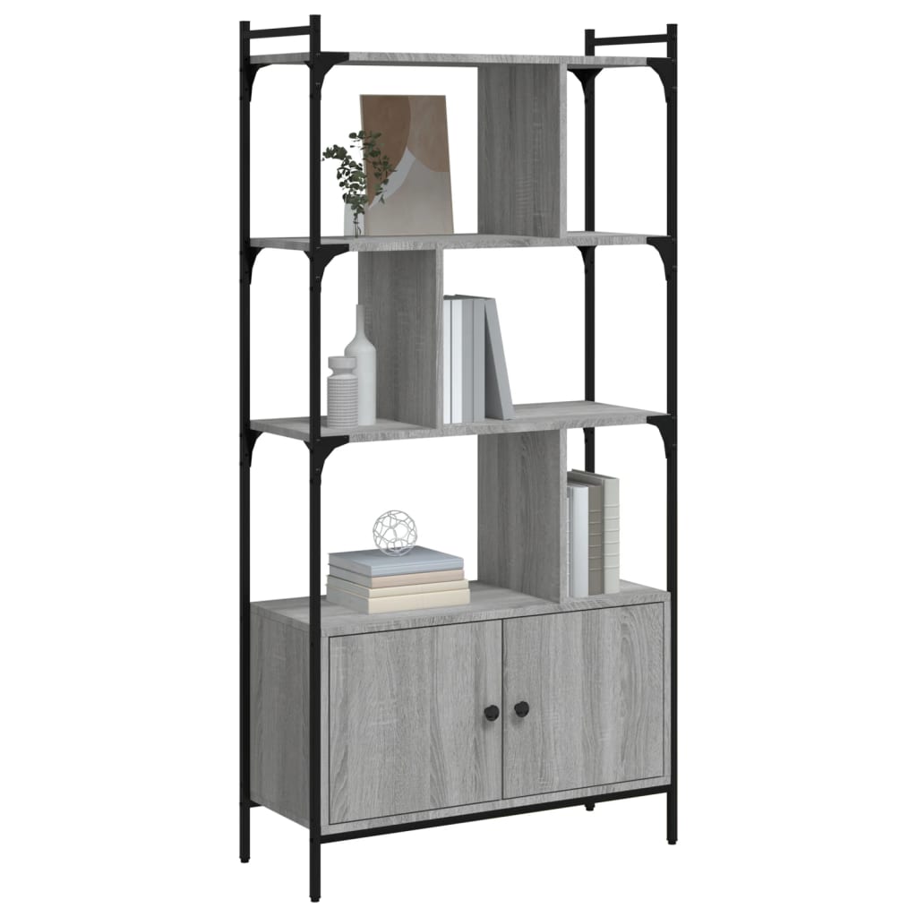 Libreria Ante Grigio Sonoma 76,5x30x154,5 cm Legno Multistrato | homemem39