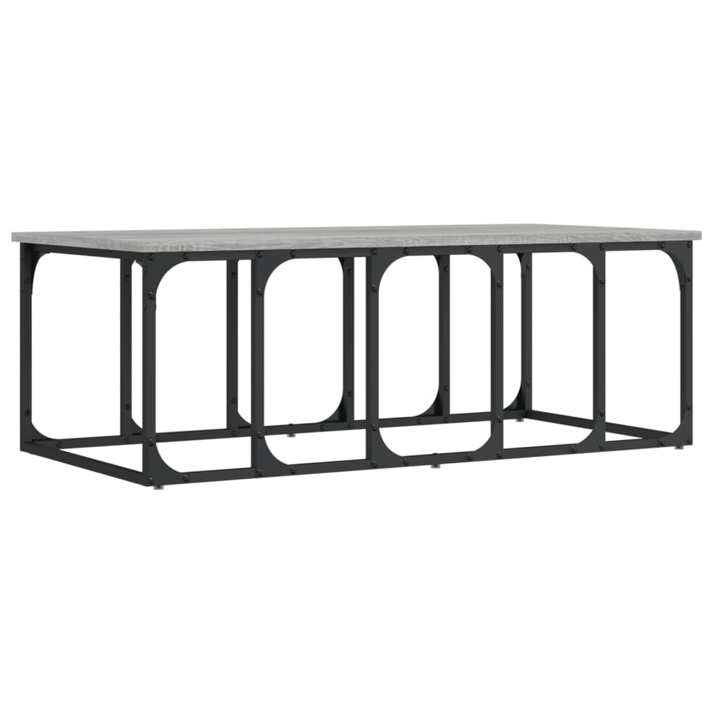 Tavolino Salotto Grigio Sonoma 100x50x35,5cm Legno Multistrato | homemem39