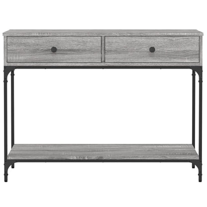 Tavolino Consolle Grigio Sonoma 100x34,5x75cm Legno Multistrato - homemem39