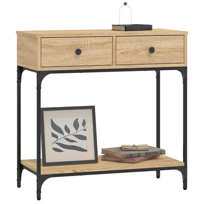 Tavolino Consolle Rovere Sonoma 75x34,5x75cm Legno Multistrato | homemem39