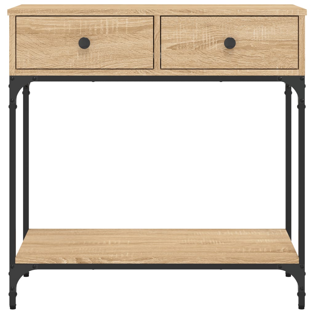 Tavolino Consolle Rovere Sonoma 75x34,5x75cm Legno Multistrato | homemem39