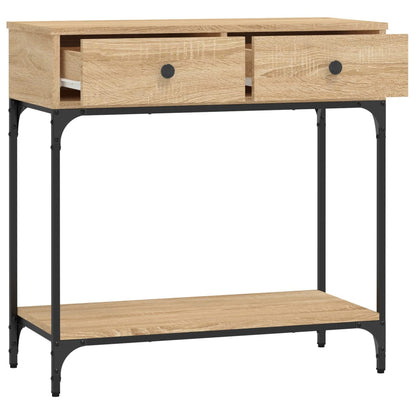 Tavolino Consolle Rovere Sonoma 75x34,5x75cm Legno Multistrato | homemem39