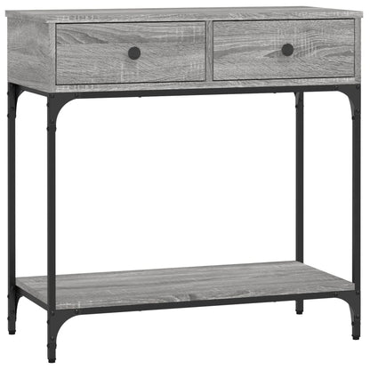 Tavolino Consolle Grigio Sonoma 75x34,5x75cm Legno Multistrato - homemem39