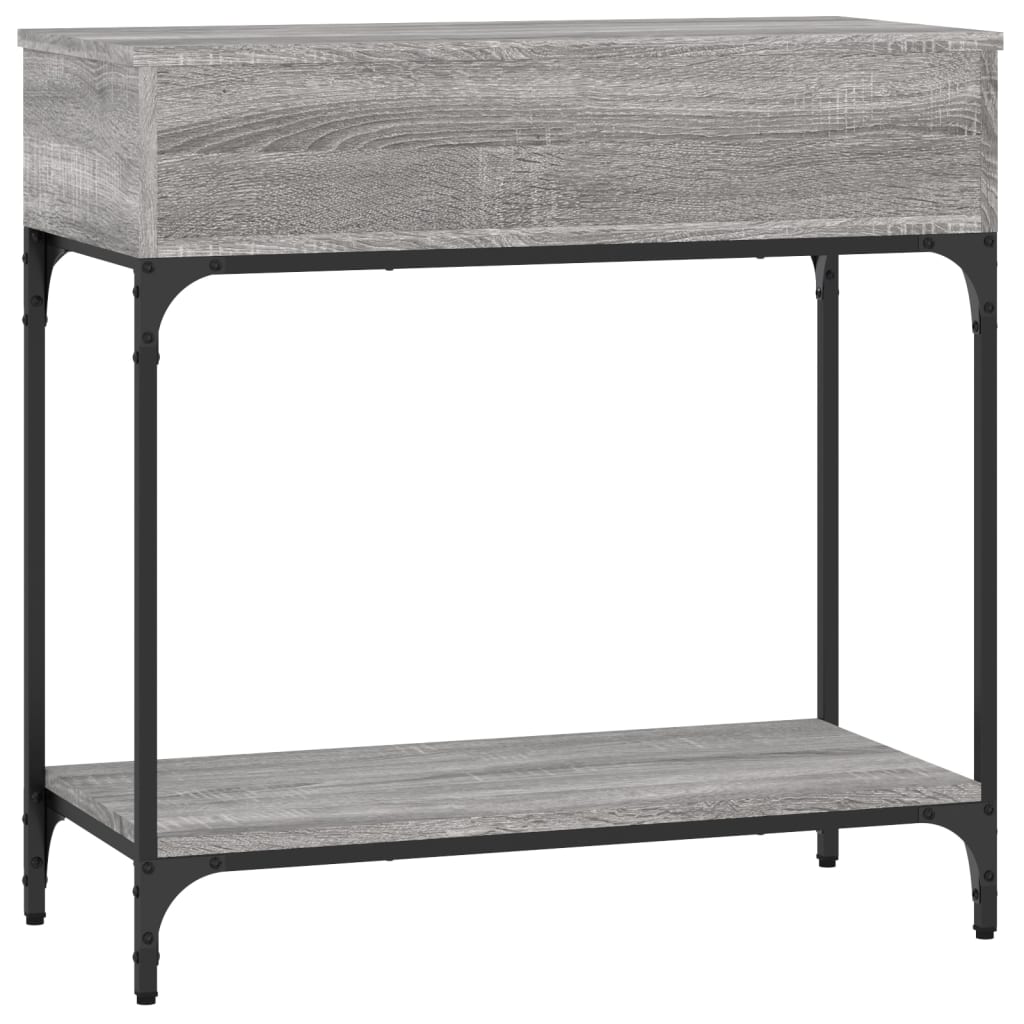 Tavolino Consolle Grigio Sonoma 75x34,5x75cm Legno Multistrato - homemem39