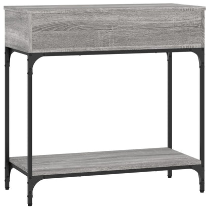 Tavolino Consolle Grigio Sonoma 75x34,5x75cm Legno Multistrato - homemem39