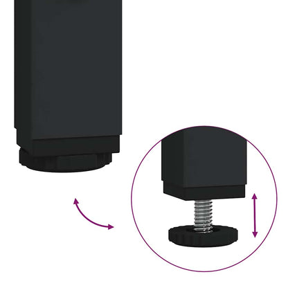 Tavolino Consolle Cassetti e Ripiani Rovere Sonoma Multistrato