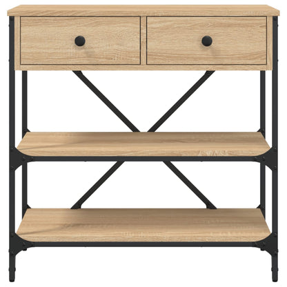 Tavolino Consolle Rovere Sonoma 75x34,5x75cm Legno Multistrato