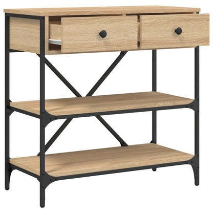Tavolino Consolle Rovere Sonoma 75x34,5x75cm Legno Multistrato | homemem39
