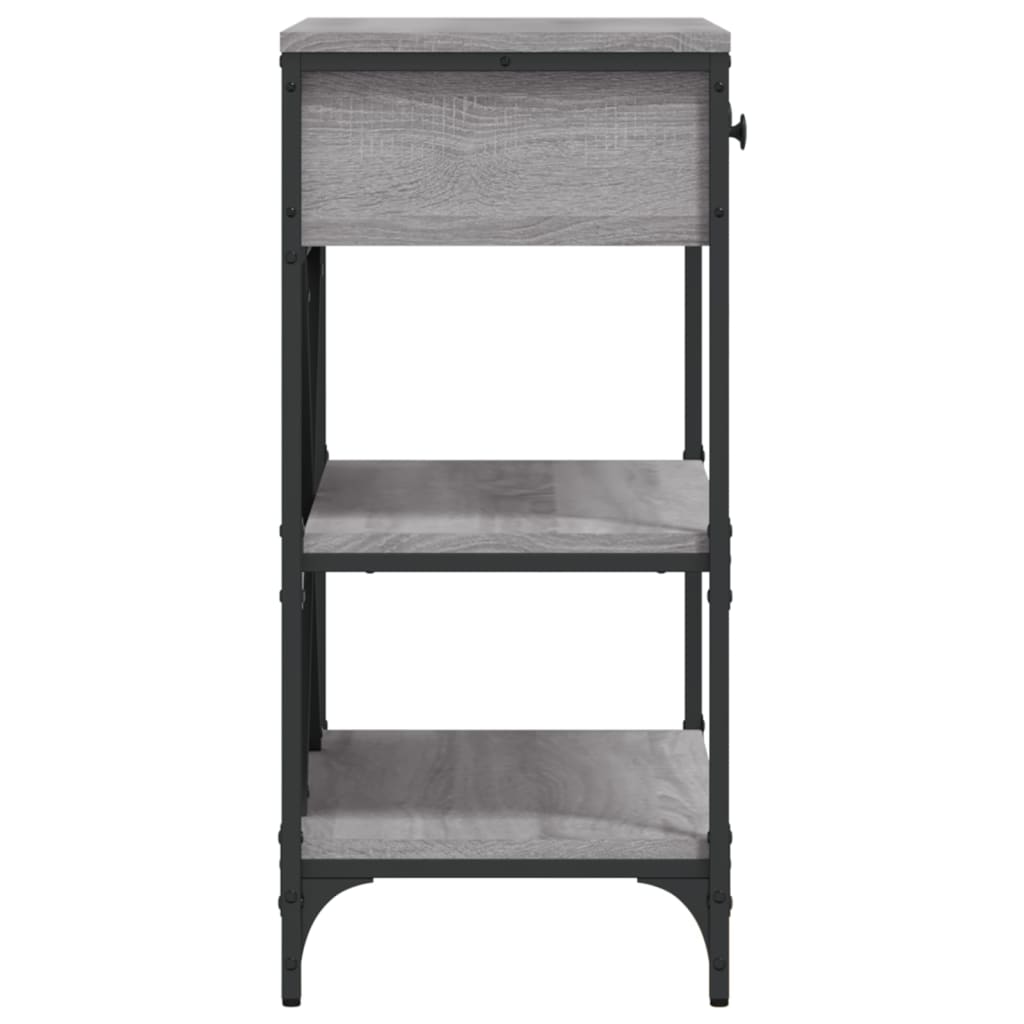 Tavolino Consolle Grigio Sonoma 75x34,5x75cm Legno Multistrato | homemem39