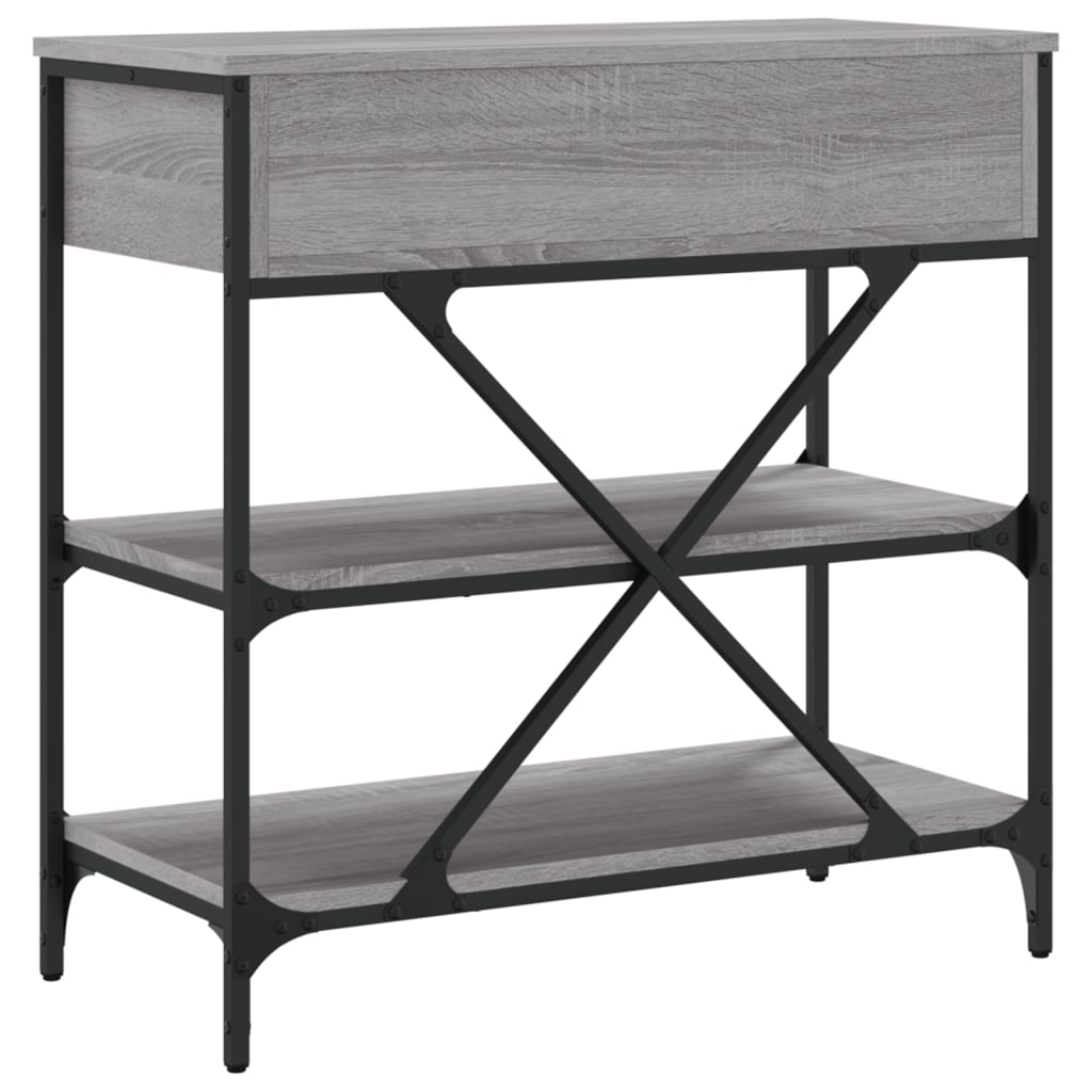 Tavolino Consolle Grigio Sonoma 75x34,5x75cm Legno Multistrato | homemem39
