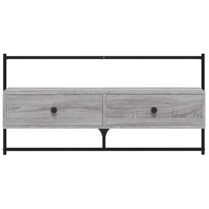Mobile TV a Muro Grigio Sonoma 100,5x30x51 cm Legno Multistrato - homemem39