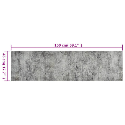 Tappeto da Cucina Lavabile Beton 45x150 cm Velluto - homemem39