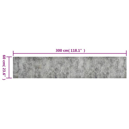 Tappeto da Cucina Lavabile Beton 60x300 cm Velluto | homemem39