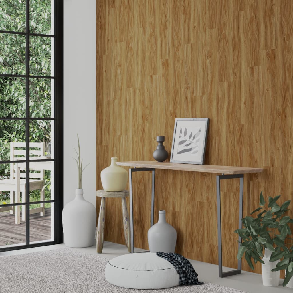 Pannelli da Parete Effetto Legno Marrone PVC 4,12 m² | homemem39