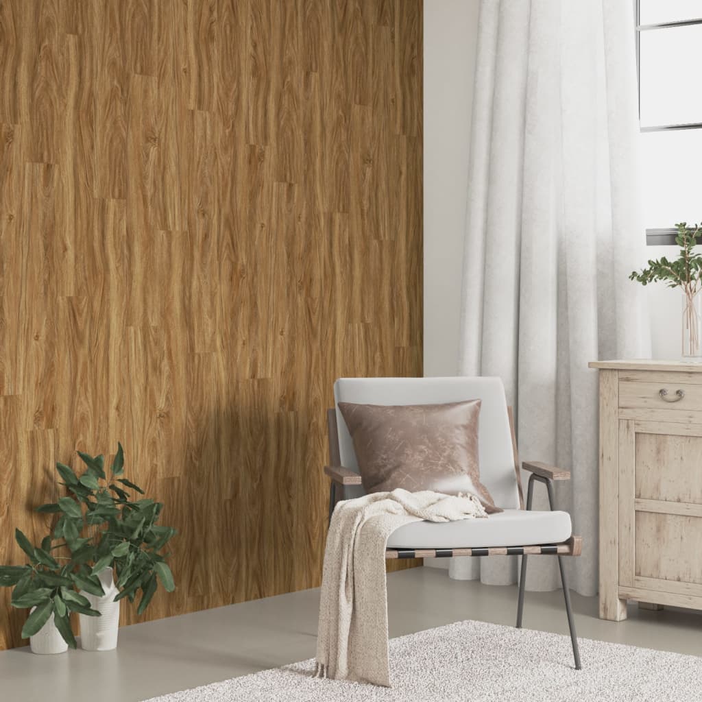 Pannelli da Parete Effetto Legno Marrone PVC 4,12 m² | homemem39