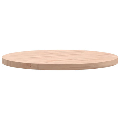 Piano per Tavolo Ø50x2,5 cm Rotondo in Legno Massello di Faggio
