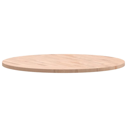 Piano per Tavolo Ø90x2,5 cm Rotondo in Legno Massello di Faggio