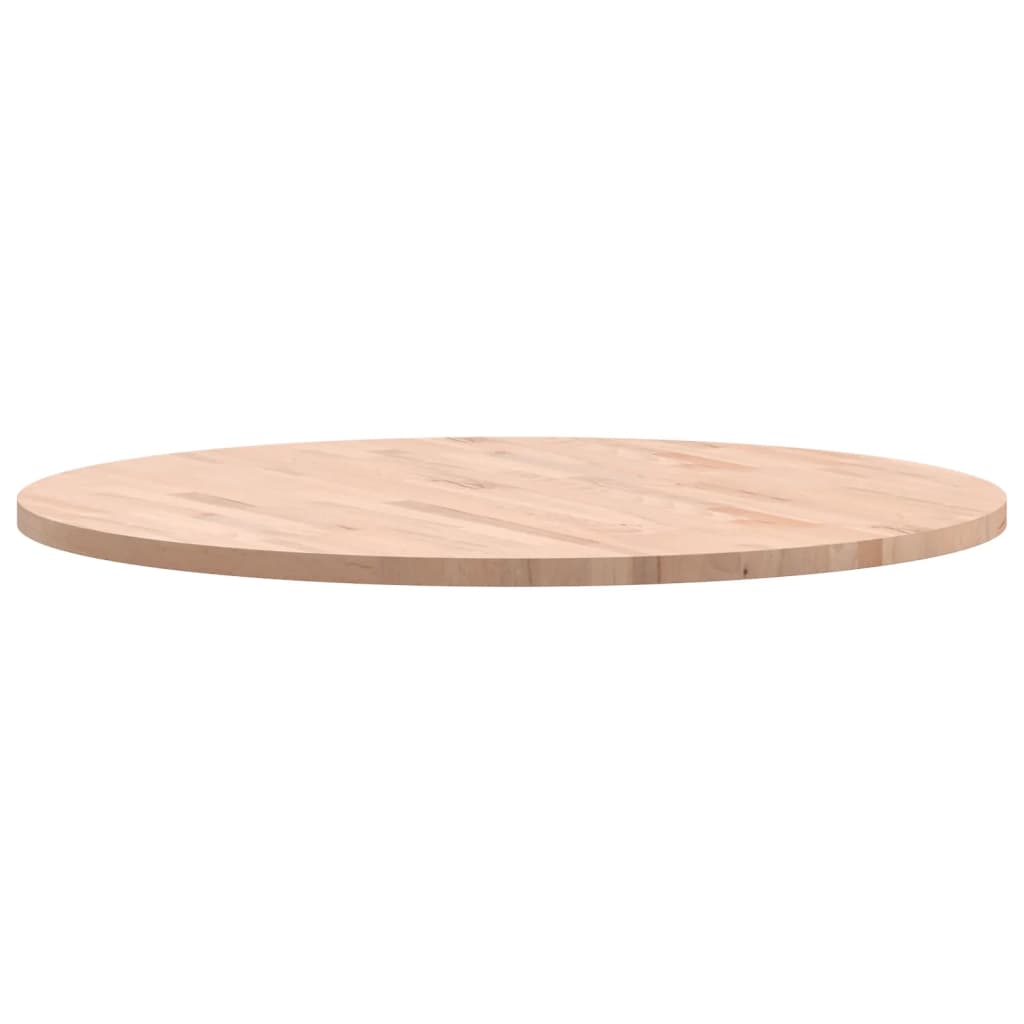 Piano per Tavolo Ø90x2,5 cm Rotondo in Legno Massello di Faggio | homemem39
