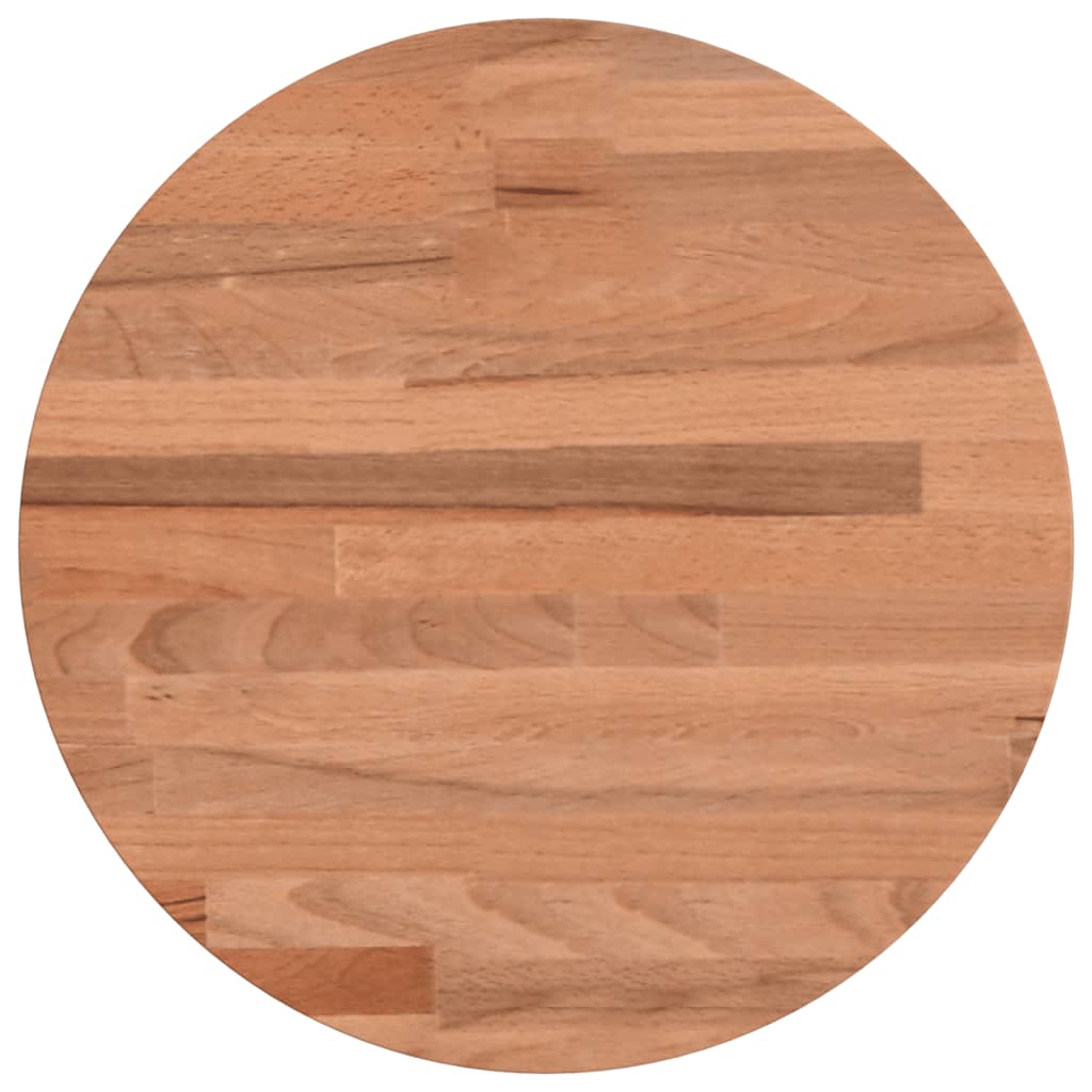 Piano per Tavolo Ø30x2,5 cm Rotondo in Legno Massello di Faggio | homemem39