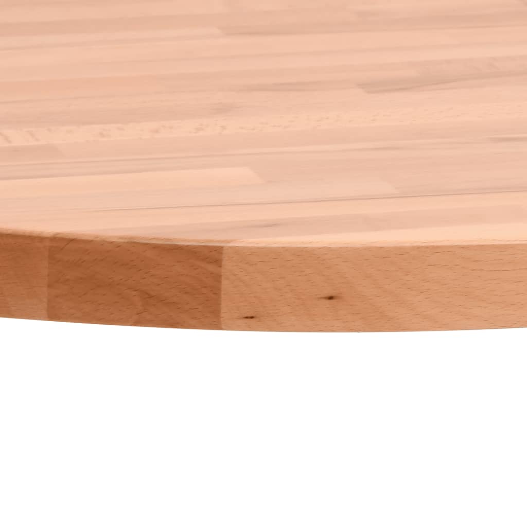 Piano per Tavolo Ø30x2,5 cm Rotondo in Legno Massello di Faggio | homemem39
