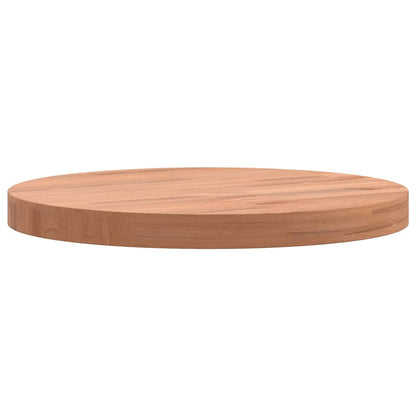 Piano per Tavolo Ø30x2,5 cm Rotondo in Legno Massello di Faggio | homemem39