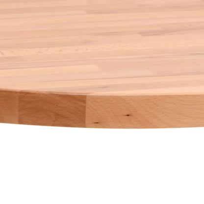 Piano per Tavolo Ø30x4 cm Rotondo in Legno Massello di Faggio | homemem39
