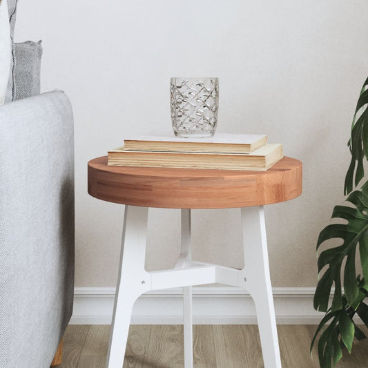 Piano per Tavolo Ø30x4 cm Rotondo in Legno Massello di Faggio | homemem39