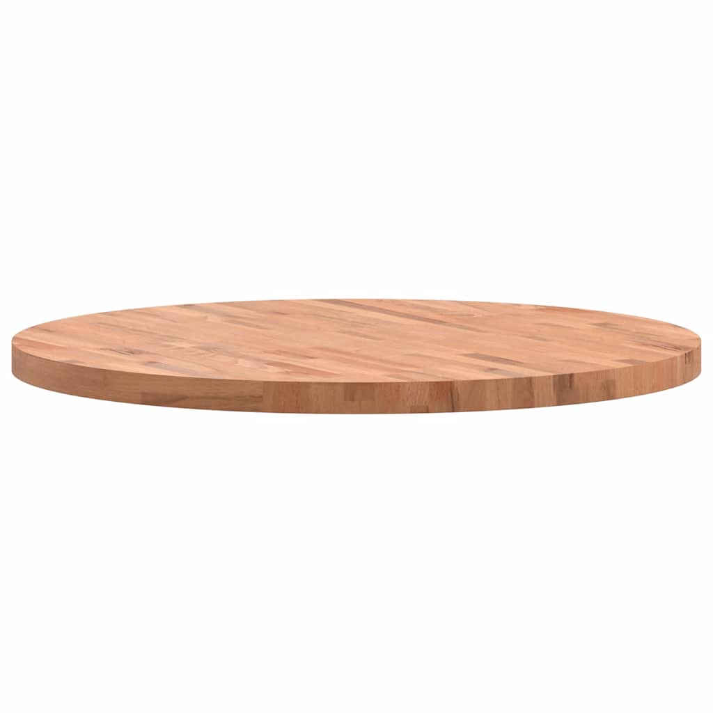 Piano per Tavolo Ø90x4 cm Rotondo in Legno Massello di Faggio | homemem39