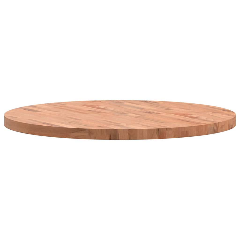 Piano per Tavolo Ø90x4 cm Rotondo in Legno Massello di Faggio | homemem39