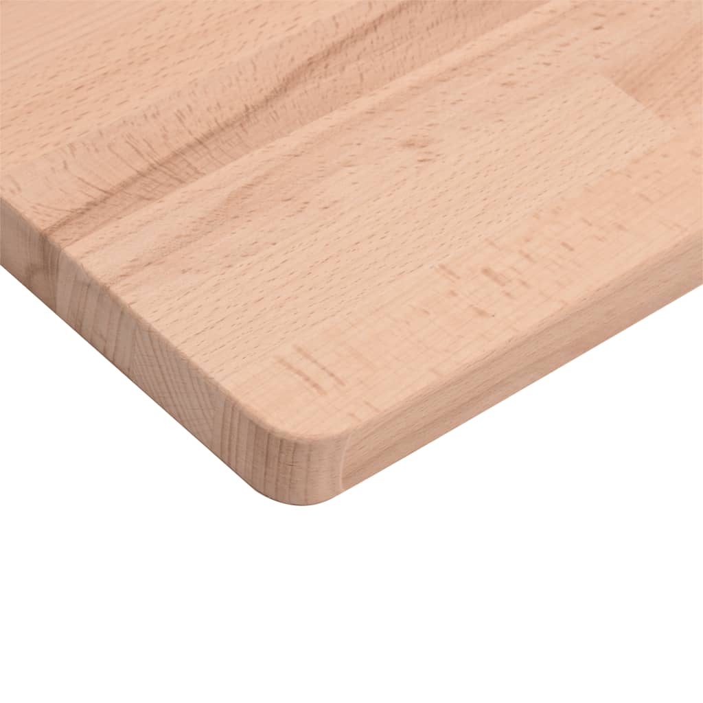 Piano per Tavolo 80x80x2,5 cm Quadrato Legno Massello di Faggio - homemem39