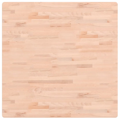Piano per Tavolo 90x90x2,5 cm Quadrato Legno Massello di Faggio - homemem39