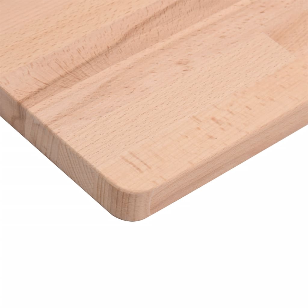 Piano per Tavolo 90x90x2,5 cm Quadrato Legno Massello di Faggio - homemem39