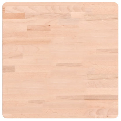 Piano per Tavolo 50x50x4 cm Quadrato Legno Massello di Faggio