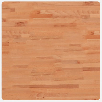 Piano per Tavolo 70x70x2,5 cm Quadrato Legno Massello di Faggio - homemem39