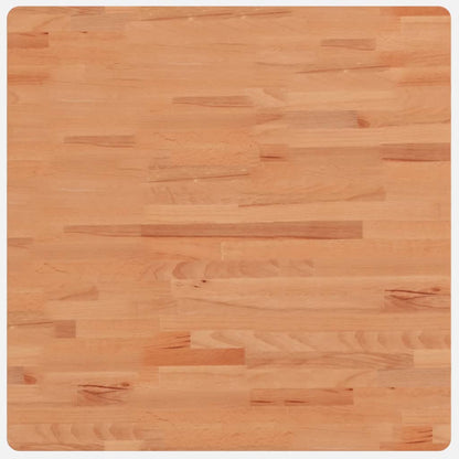 Piano per Tavolo 70x70x4 cm Quadrato Legno Massello di Faggio