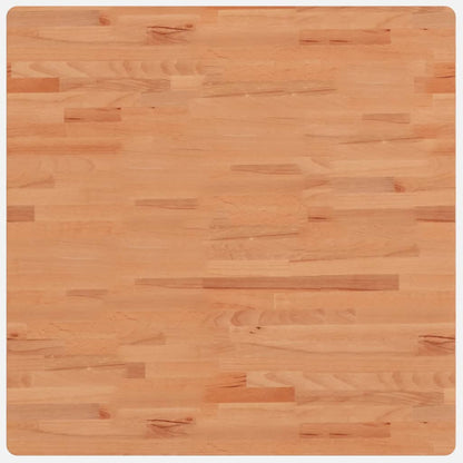 Piano per Tavolo 80x80x4 cm Quadrato Legno Massello di Faggio | homemem39