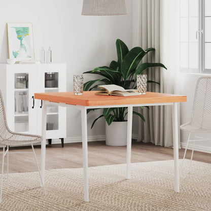 Piano per Tavolo 80x80x4 cm Quadrato Legno Massello di Faggio | homemem39