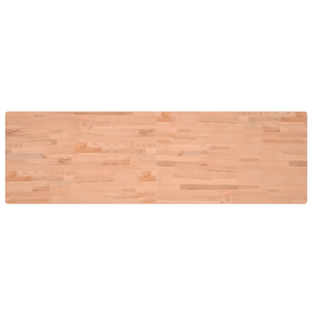 Piano Scrivania 180x55x2,5 cm in Legno Massello di Faggio