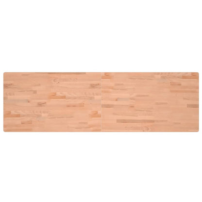 Piano Scrivania 180x55x2,5 cm in Legno Massello di Faggio