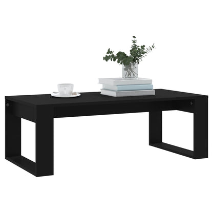 Tavolino da Salotto Nero 102x50x35 cm in Legno Multistrato | homemem39