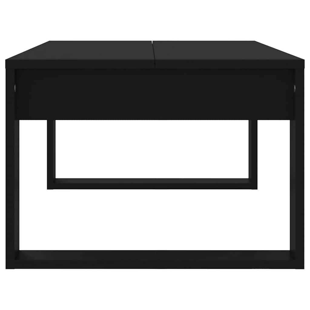 Tavolino da Salotto Nero 102x50x35 cm in Legno Multistrato | homemem39