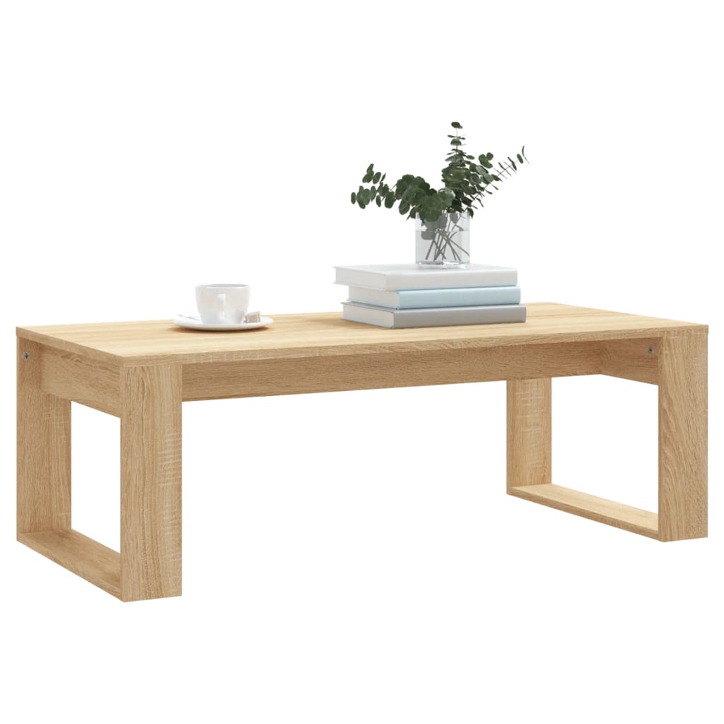 Tavolino da Salotto Rovere Sonoma 102x50x35cm Legno Multistrato | homemem39