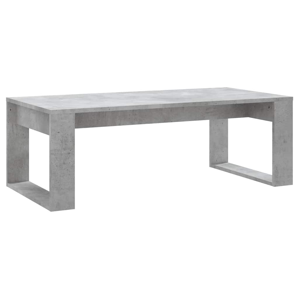 Tavolino Salotto Grigio Cemento 102x50x35 cm Legno Multistrato | homemem39