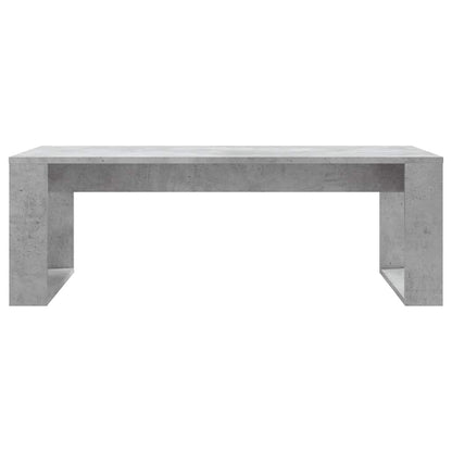 Tavolino Salotto Grigio Cemento 102x50x35 cm Legno Multistrato