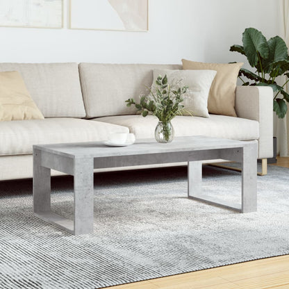 Tavolino Salotto Grigio Cemento 102x50x35 cm Legno Multistrato | homemem39