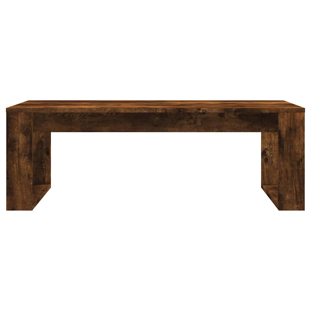 Tavolino da Salotto Rovere Fumo 102x50x35 cm Legno Multistrato