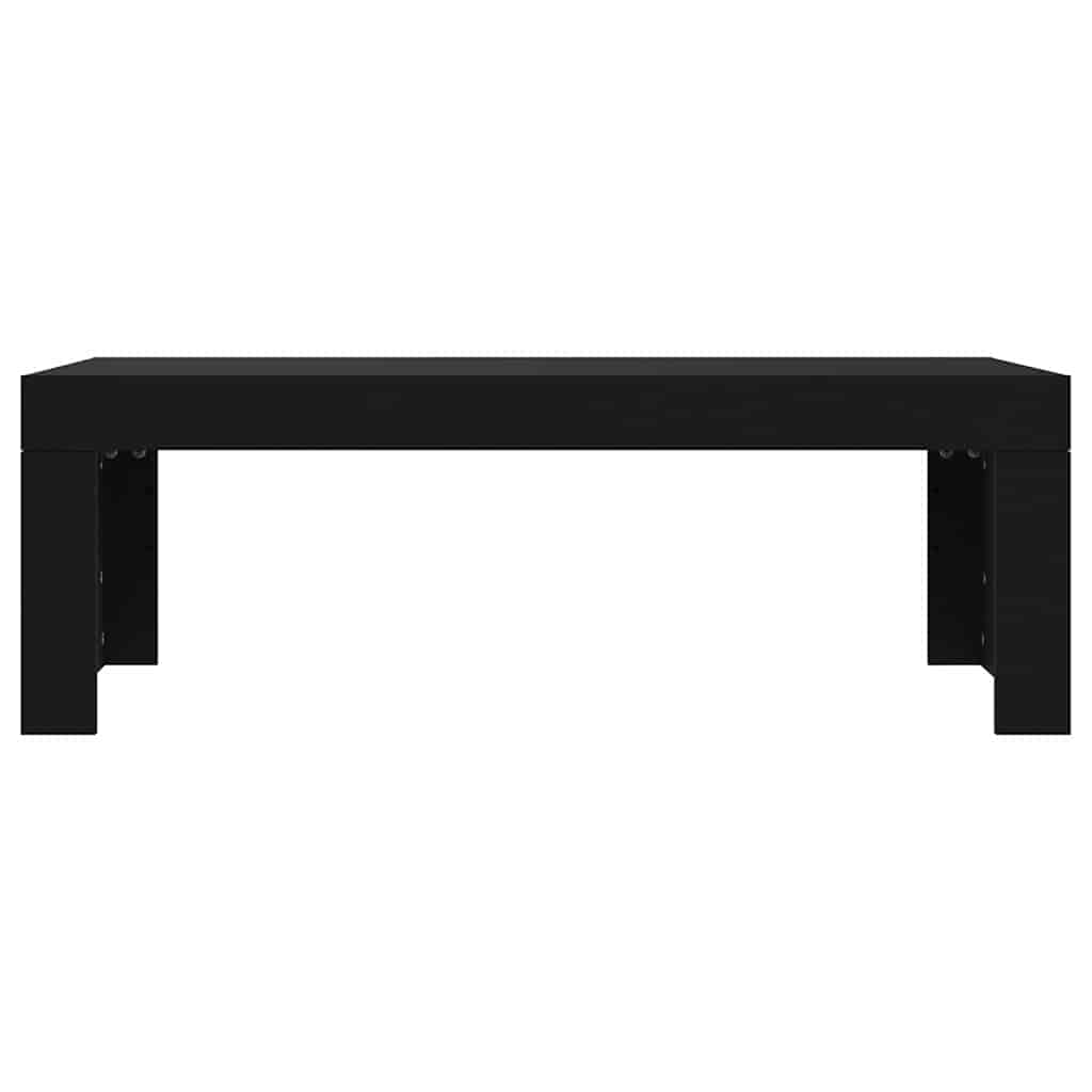Tavolino da Salotto Nero 102x50x36 cm in Legno Multistrato